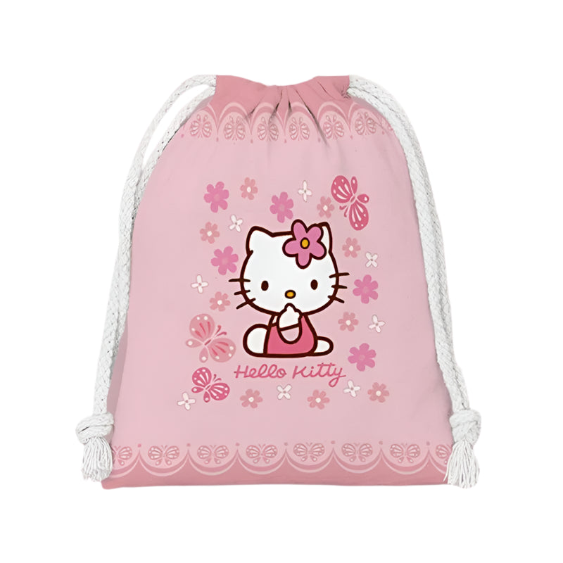 Hemasa drawstring hello kitty cartoon small bag storage bag