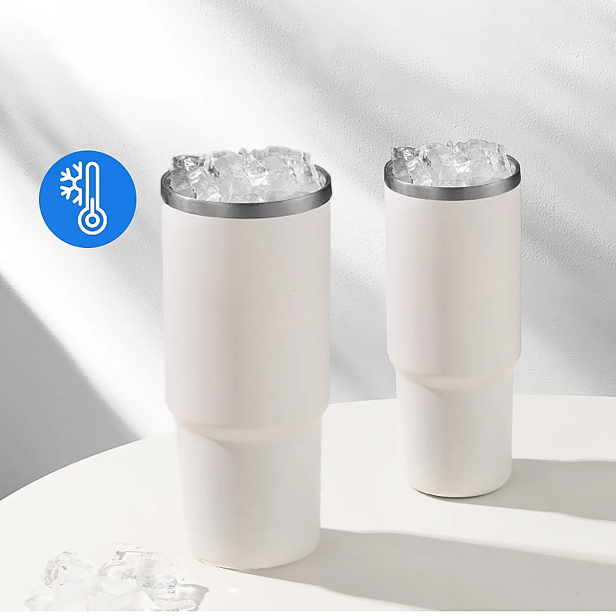 Hemasa 1pc Tumbler with Handle and Straw Lid