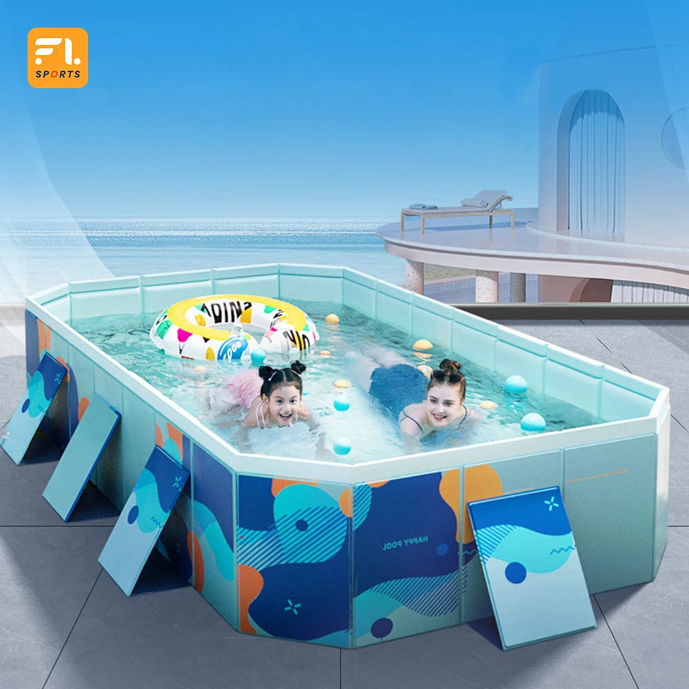 Blue Circular Outdoor Home Swimming Pool Frame Round Pool Model Adult For Home