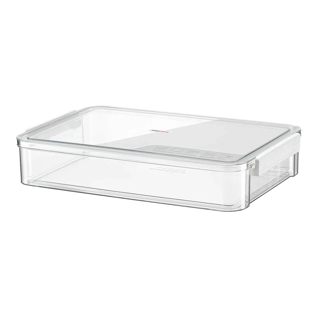 Hemasa A4 Transparent Storage Box Portable Plastic Large Capacity Document Stationery Jewelry Storage Case School Home Office Supplies