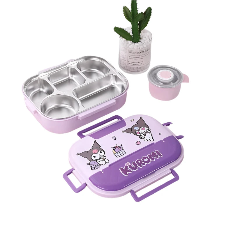 Hemasa Four Grids Five Grids Large Capacity Cartoon Anime Figure Cute Insulation