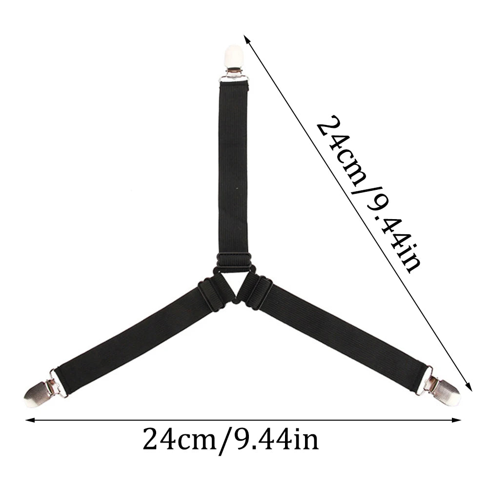 Hemasa 4PCS/Set Adjustable Sheet Comforter Tablecloth Sofa Cover Sheet Buckle Tent Sheet Clip Metal