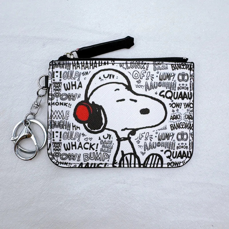 SNOOPY  Purses for Women Cute Wallet Women SNOOPY Coin Pouches Kawaii Case Short Key Wallet for Girls Gifts
