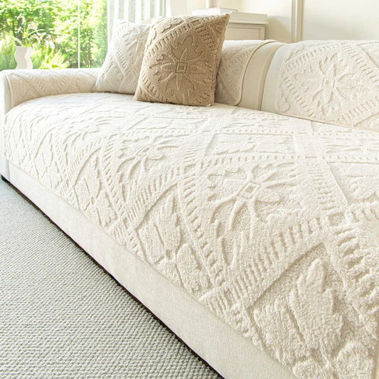 1PC Plush Sofa Covers for Living Room Winter Warm Universal Couch Mat French Style Non-slip Sofa Seat Pad Home Decor 방석쿠션