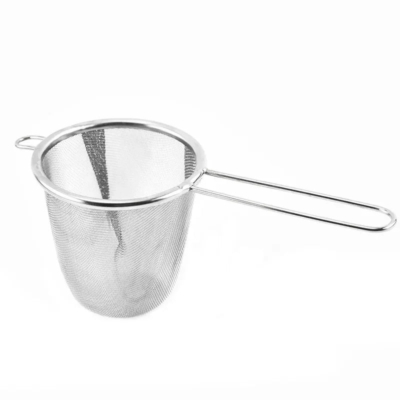 Hemasa 2Pcs Tea Infuser With Handle Stainless Steel Coffee Flour Tea Leaf Filter Reusable Strainer