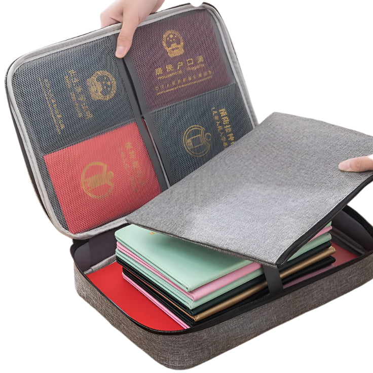 Hemasa Portable Office Document Storage Bag Organizer File Boxes Bins Basket