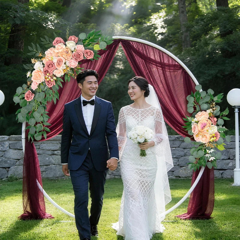Tejesa Artificial Flower Arch for Home Decoratio /Wedding/ Festival