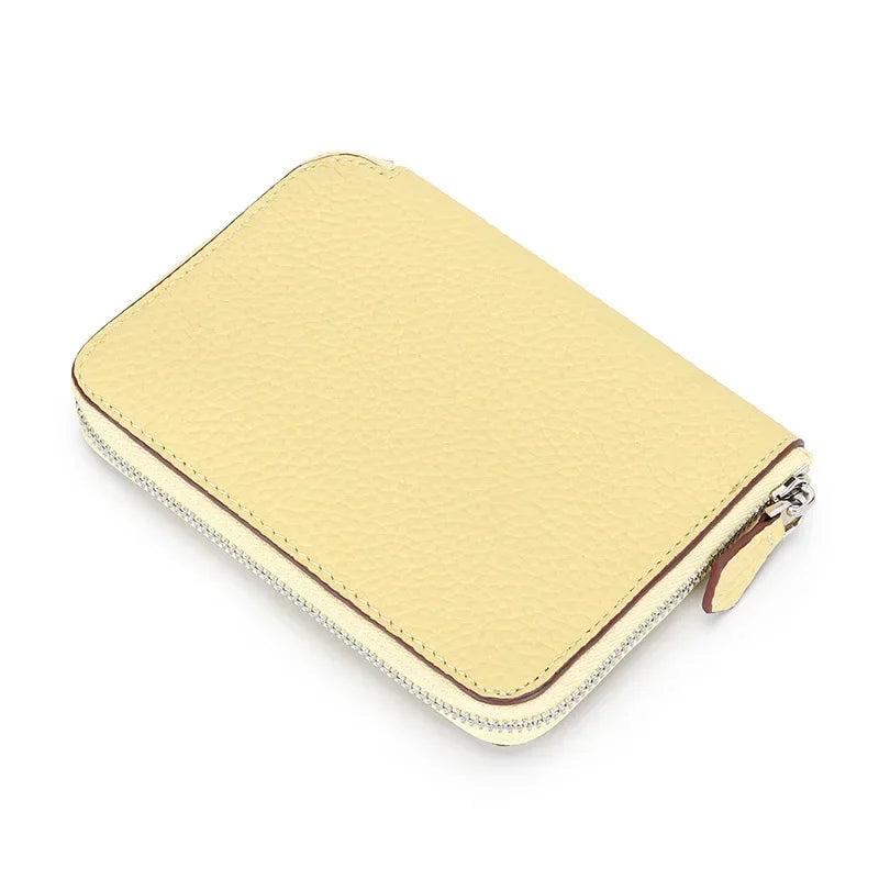 Tejesa  Genuine Leather Card Wallets Women Credit Card Holders Women Coin&ID Holder Female Organizer Business Card Holder