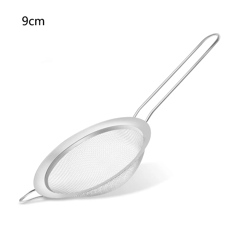 Hemasa 3/4Pcs /Set Stainless Steel Wire Fine Mesh Oil Strainer Flour Colander Sieve Sifter Pastry Baking Tools