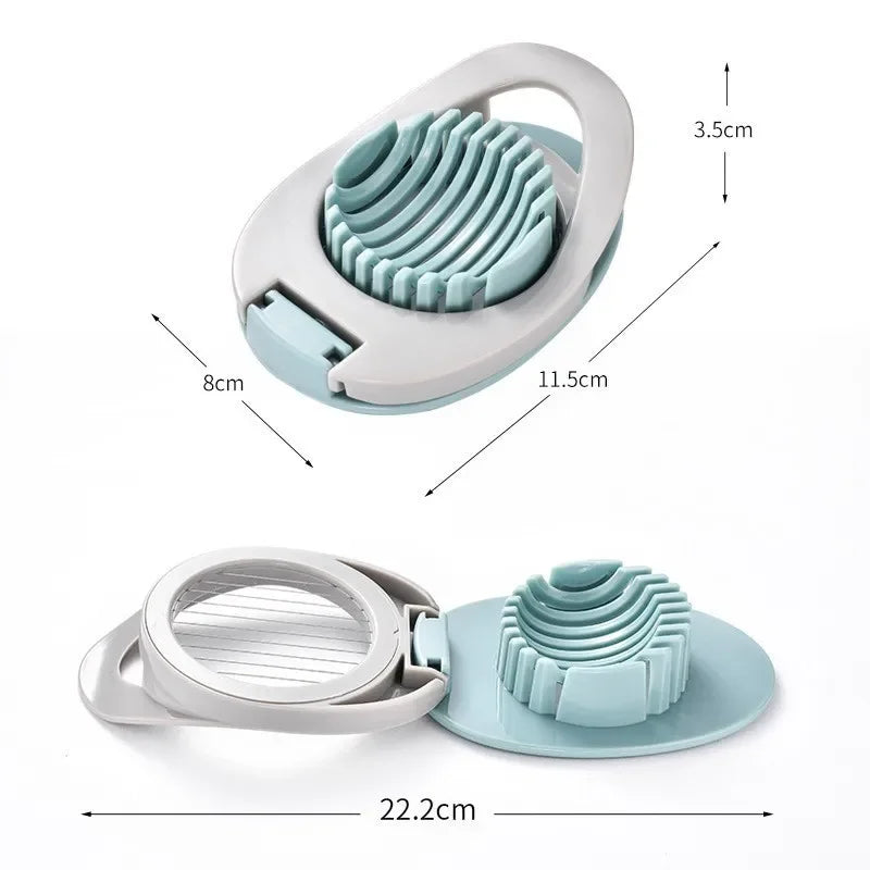 Hemasa  2Pcs Stainless Steel Wire Egg Slicer,Egg Slicer For Hard Boiled Eggs, Aluminium Egg Cutter , Fruit Garnish Slicer