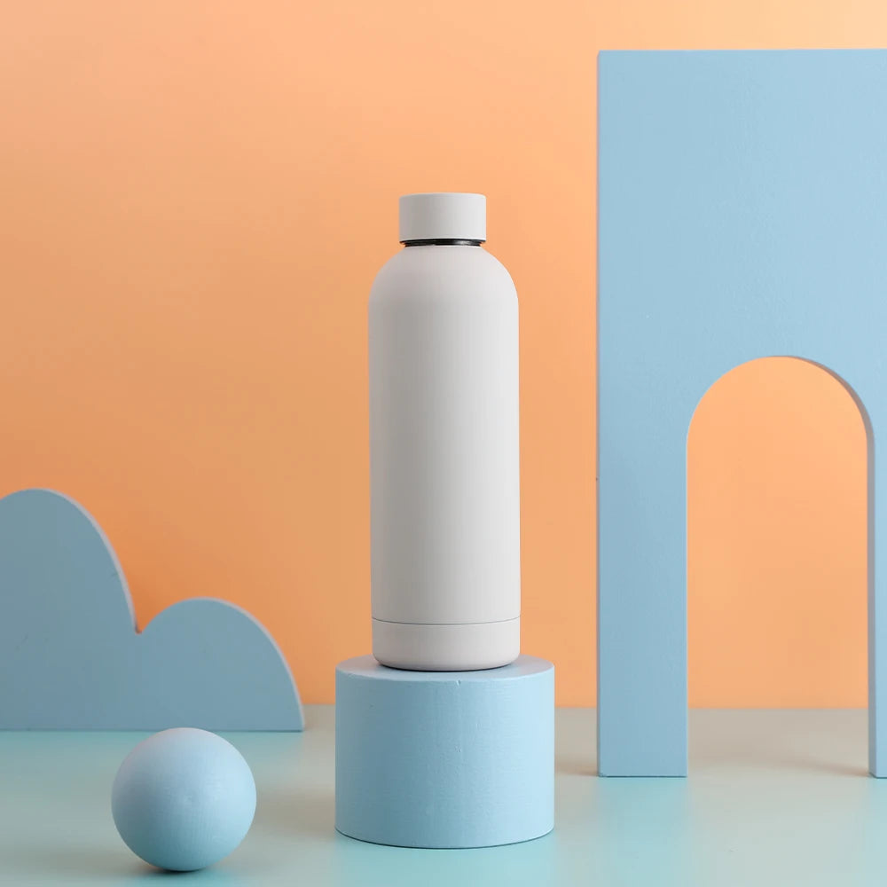 Hemasa 500ML Sports Water Bottle Stainless Steel Thermals Cup Double Wall /304 Vacuum Tumbler Office and Home Insulated Mug
