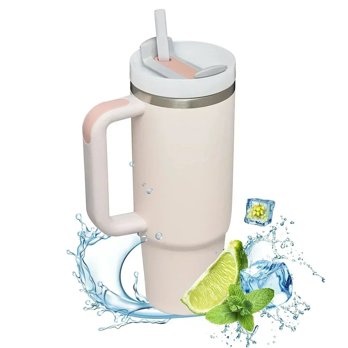 40oz Insulated Tumbler 2.0 - Vacuum-Sealed Stainless Steel Thermal Mug with Handle Straw for Hot and Cold Drinks 1P hot selling
