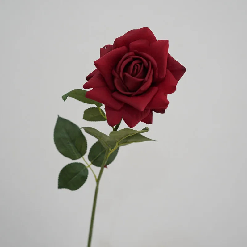 5Pc High-end Feel Moisturizing Big Austin Rose Flower Real Touch Artificial Flowers Rose Wedding Decor Fake Flowers Home Display