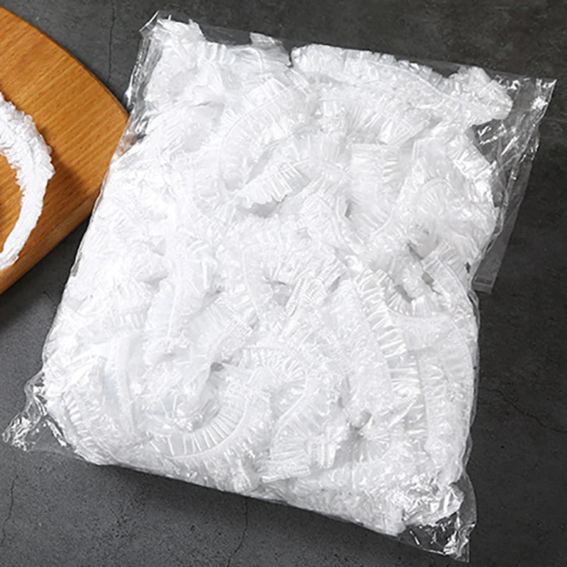 Hemasa 400pcs Reusable Food Wrap Storage Covers Bags for Bowl Elastic Plates  Silicone Lid Cover Kitchen Fruit Plastic Fresh-keeping Seal