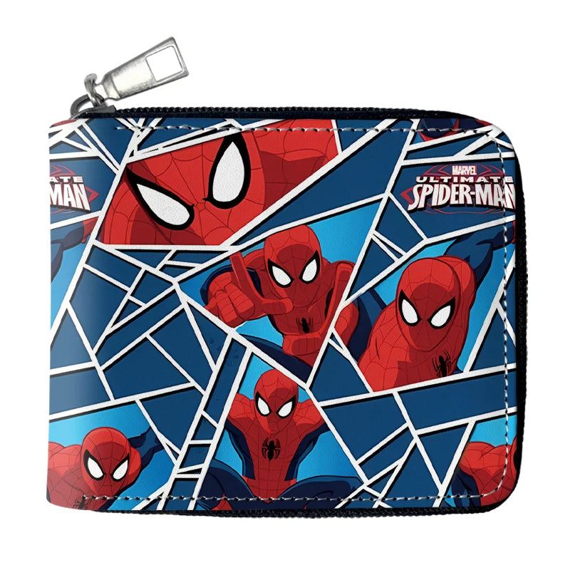 Hemasa Spider-Man Round Zipper Wallet Cool Design with Zipper Pocket