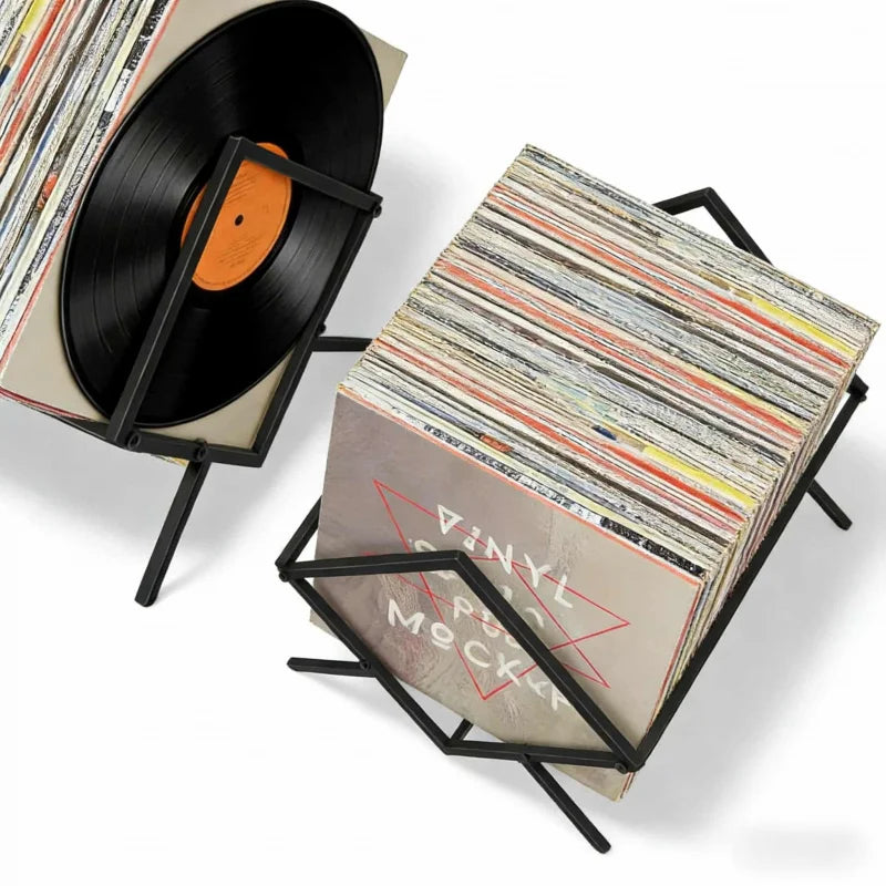 Tejesa  Household CDMulti-layer Large Capacity Storage Rack  80L  Vinyl Record Player Accessories /Album Organizer /Bedroom Living Room   CD Shelf