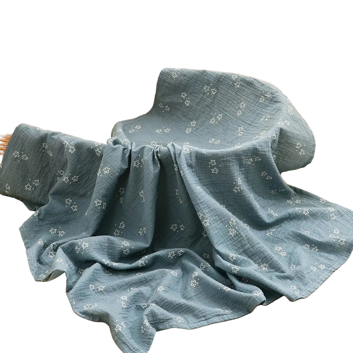 Tejesa All Season 100% Cotton Baby Muslin Swaddle Blanket/ Newborn Bath Towel/100x100cm