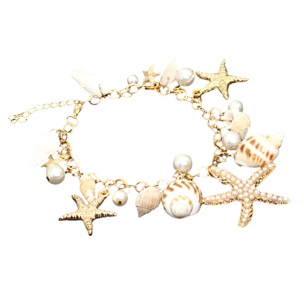 Hemasa Handmade Bohemian Shell Beads Bracelets For Women Men Sea Star Turtle Conch Woven Rope Bracelet Friendship Beach Jewelry