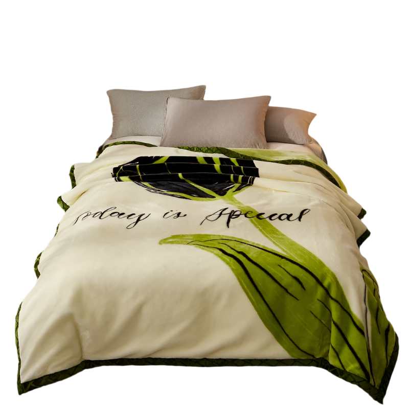 Hemasa New Flower Pettern  Pluffy warm blanket   150/180/200cm
