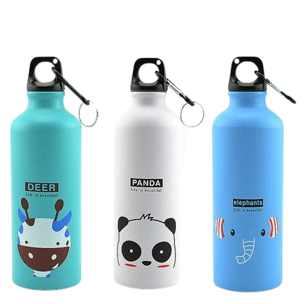 Hemasa Aluminium Cartoon Sports Mug / Stainless Steel Water Bottle