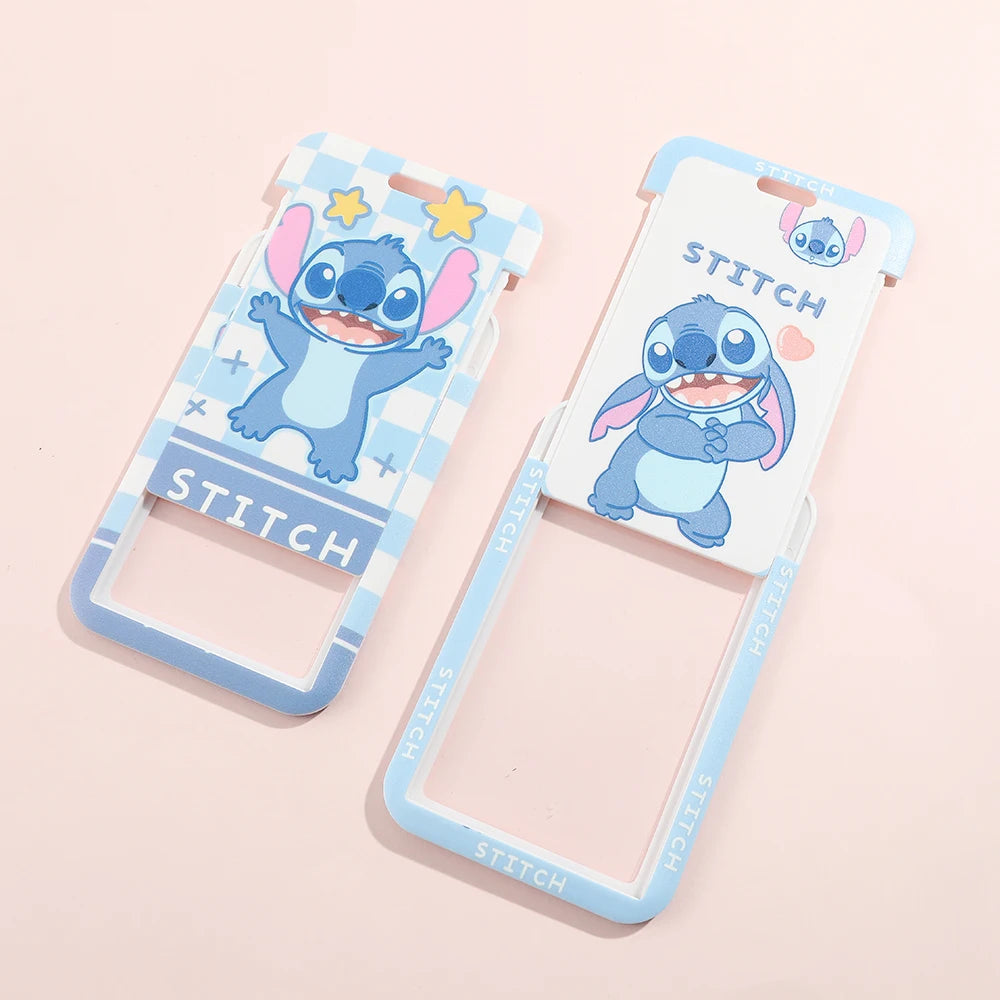 Lilo Stitch Cute Couples Lanyard For Keys Chain Credit Card Cover Pass Mobile Phone Charm Straps ID Badge Holder Key Accessories