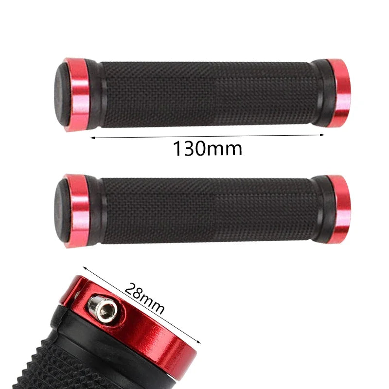 Tejesa 1 pair MTB BMX Road Cycling Handlebar Grips Anti-Skid Rubber Bicycle Grips Mountain Bike Lock On Bicycle Handlebars End Grips