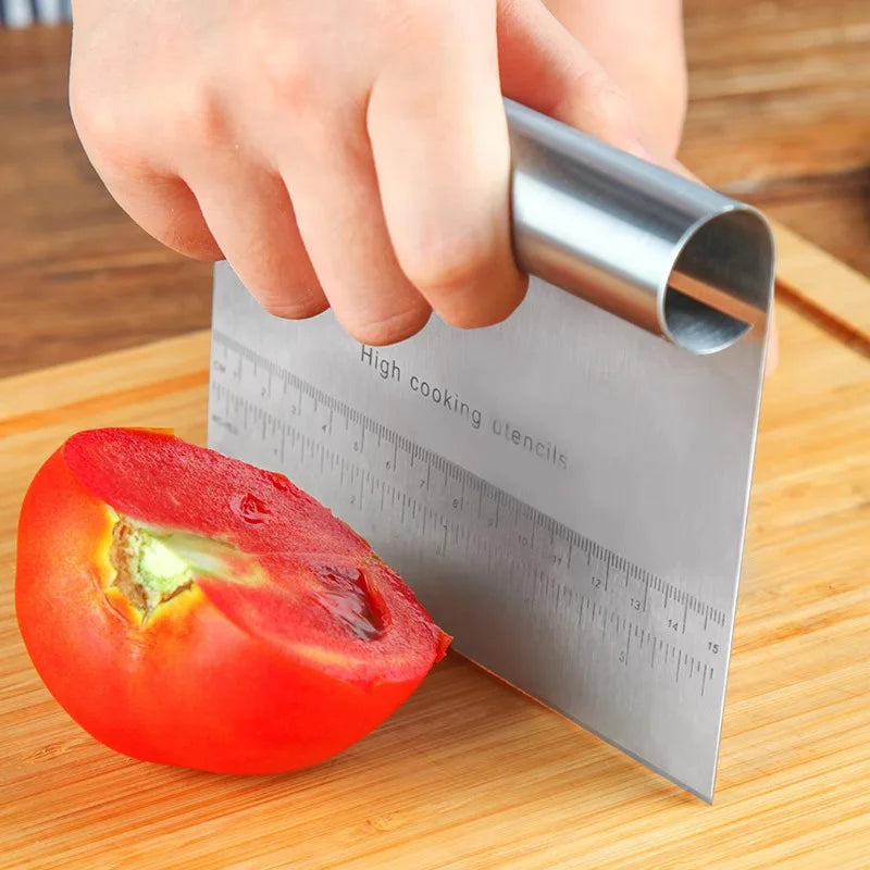 Stainless Steel Dough Pastry Scraper Chopper Baking Cake Cooking Spatulas DIY Baking Tools Multipurpose Bread Scale Separator