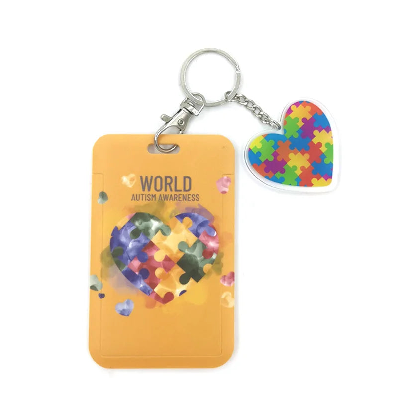 Autism Pattern Anime Lanyard Badge Holder ID Card Lanyards Mobile Phone Rope Key Lanyard Neck Straps Keychain Key Ring