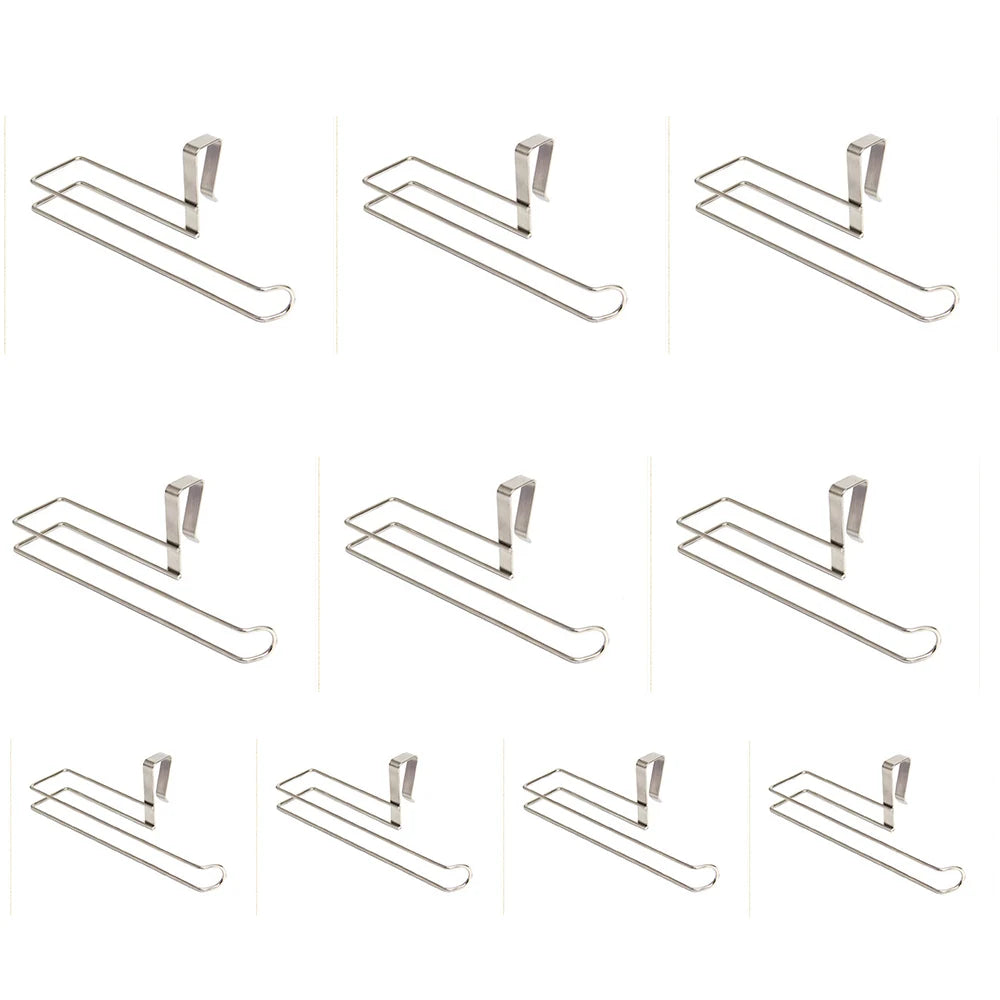 Tejesa Kitchen paper towel holder Stainless steel nail free punch free wall mounted metal toilet roll holder