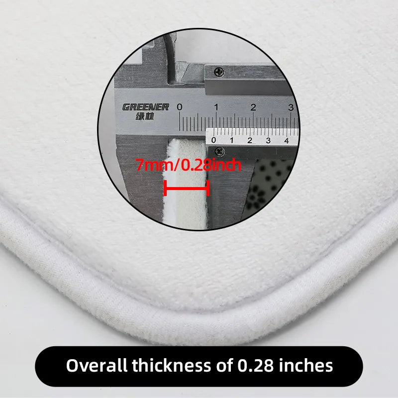 Tejesa Beach and Seaside Shower Room Carpet Toilet Water Absorbing Foot Mat Decorative Mat Bathroom Door Mat Machine Washable