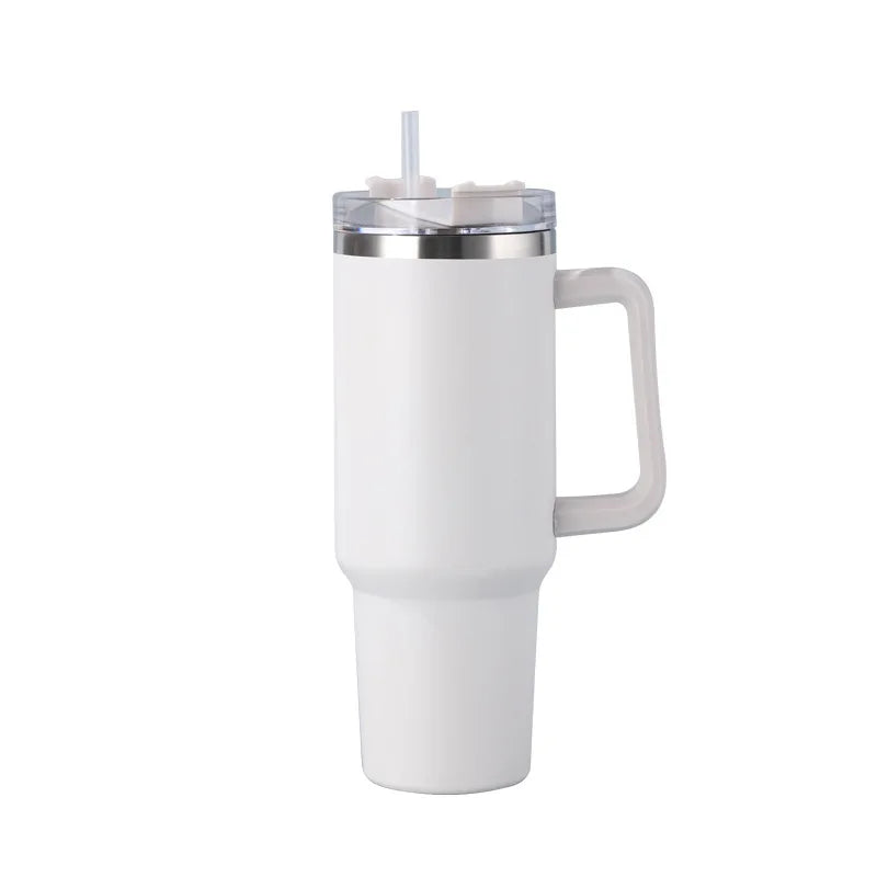 Hemasa 40oz Stainless Steel Insulated Water Bottle With Handle Drinking Cups Keeps Cold Tumbler With Lid Straw Mug for Summer Outdoor