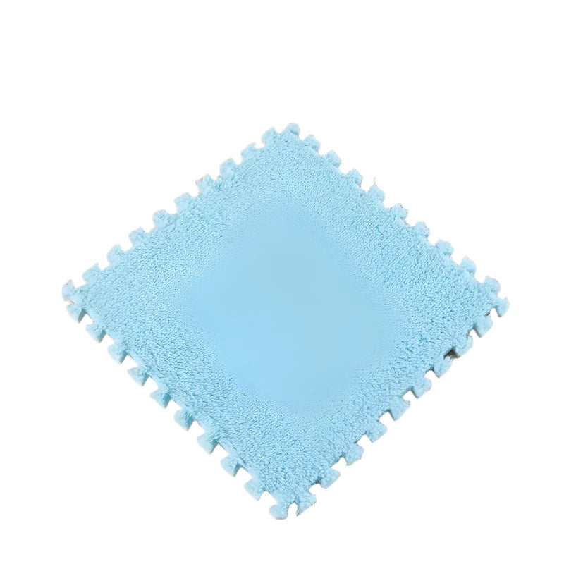Hemasa Soft Plush Kids Mat Sports Children's Carpet Eva Foam Puzzle Rug Warm Play Mat for Children's Room Home Floor Decoration