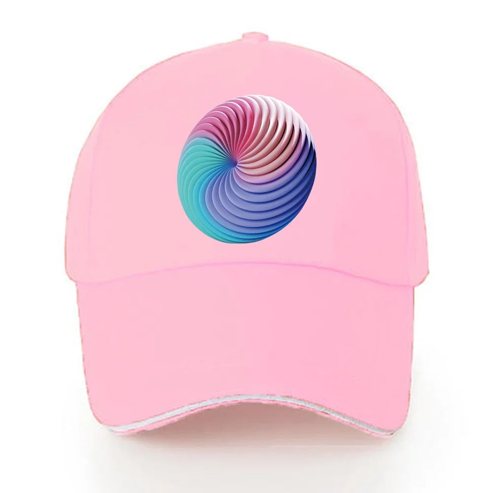 Baseball Caps Women Walking Visors Hat Autumn Outdoor Hats Unisex Adjustable Cotton Summer Sun Visors 3D Series Print Cap