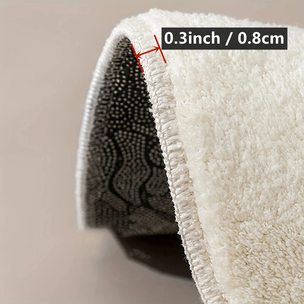 Hemasa Thickened cartoon bathroom mat absorbent mat imitation cashmere  non-slip mat bedroom bedside wear-resistant foot mat