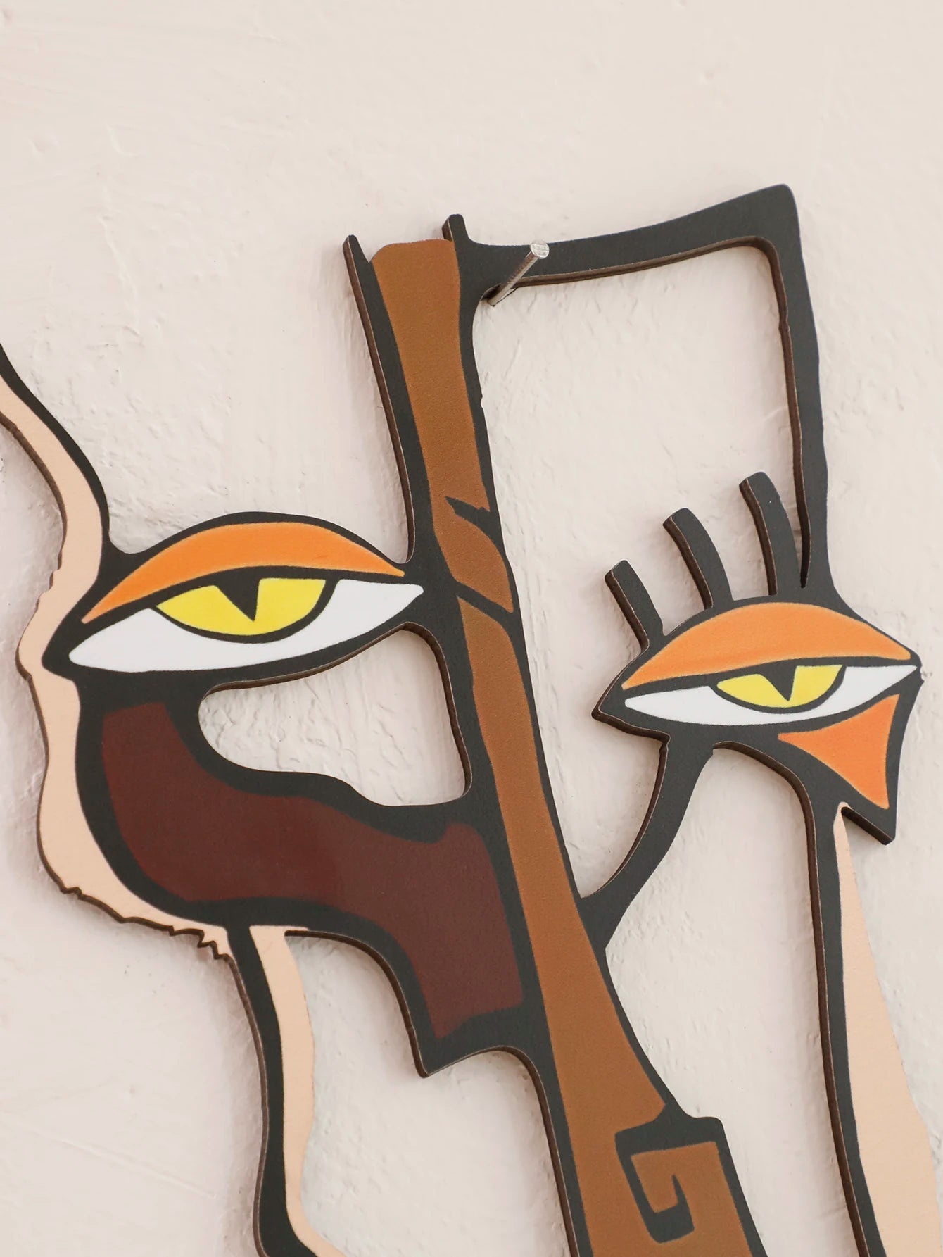Abstract Face Wall Hanging Wooden Wall Decor Home and Office Decorative Hanging for Living Room Bedroom and Hallway Crafts Gift