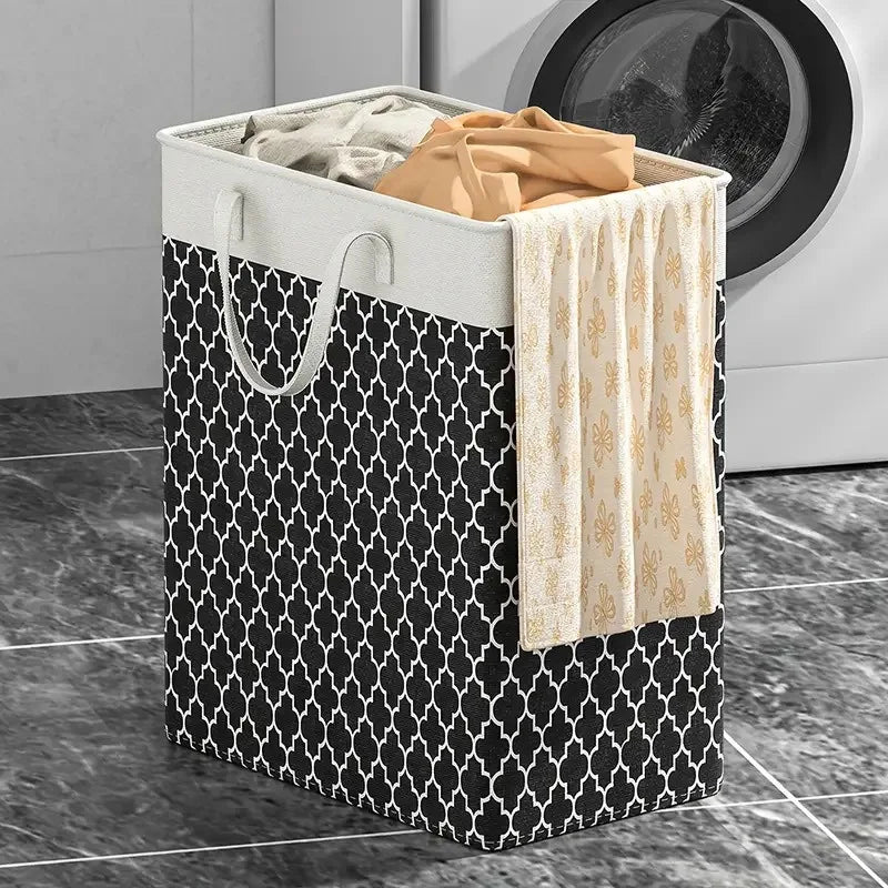 Tejesa Waterproof Fabric  for Simple Clothes Storage Box Foldable Bag Large Capacity Laundry Basket
