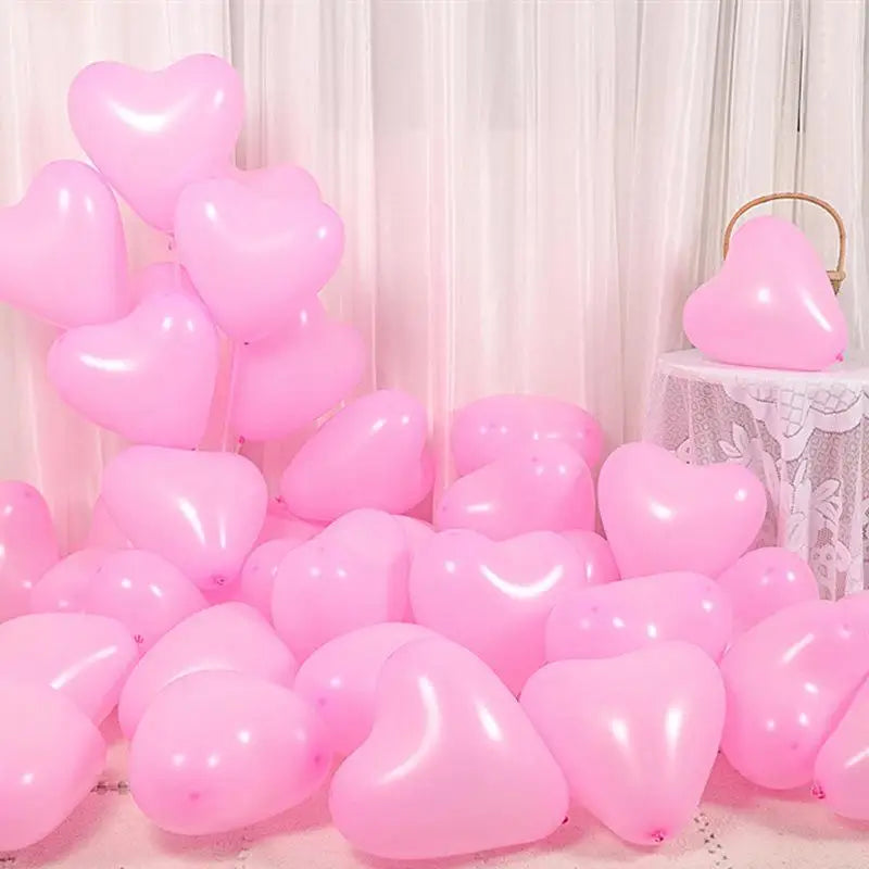 12Inch Heart shape Balloons Love Inflatable Air Helium Balloon room Day Marriage Wedding Birthday Party Decor Supplies