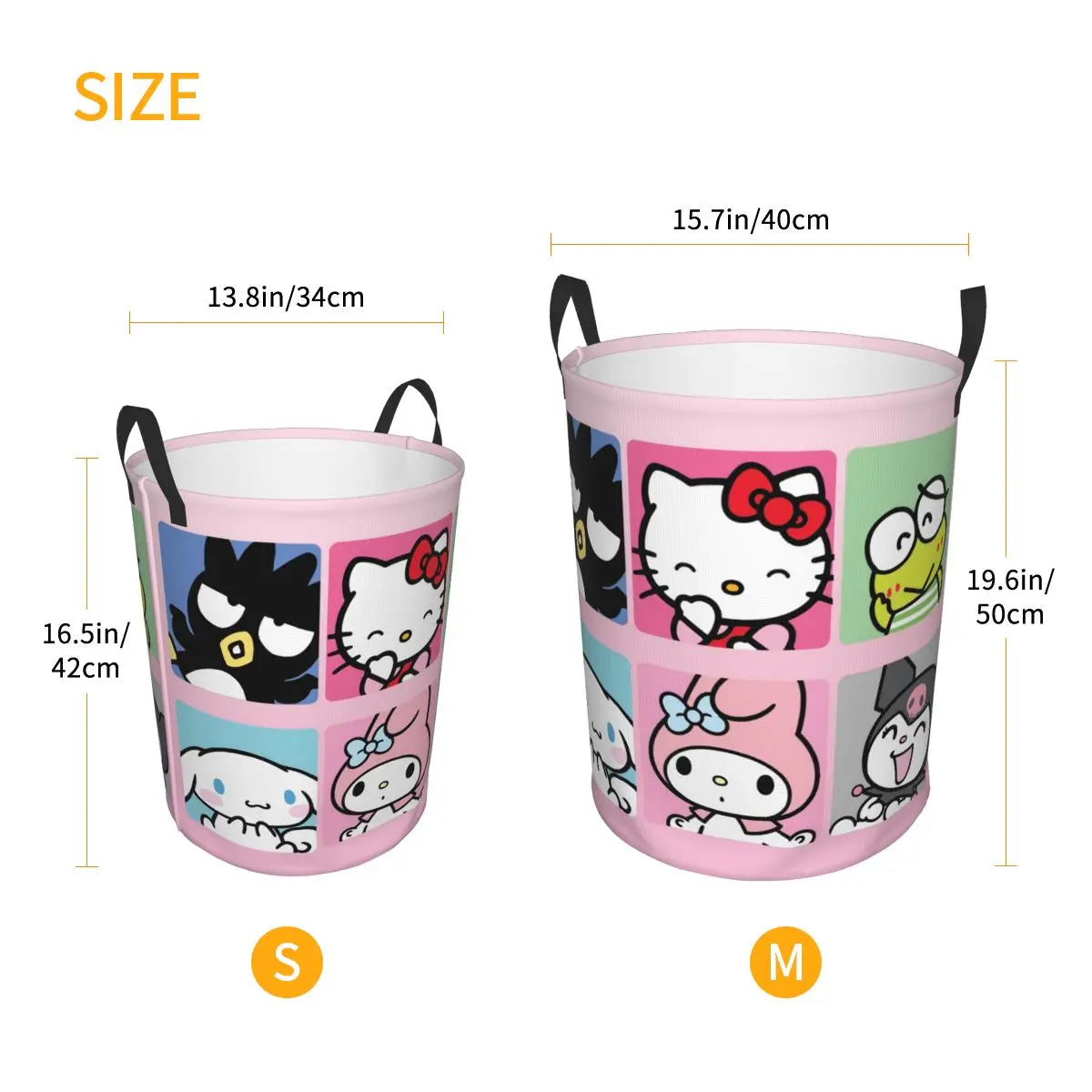 Tejesa Laundry Basket Foldable Large Capacity Clothes Storage Bin Big -eyed Frog Anime Baby Hamper