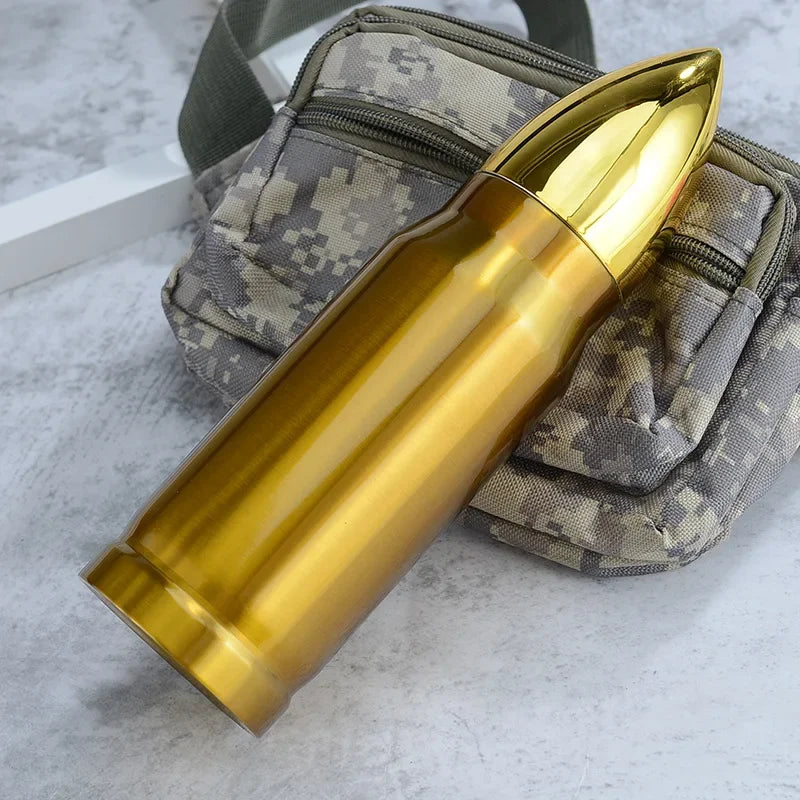 Hemasa 500ml Bullet Shape  Stainless Steel Water Bottle  for Coffee/Drinking /Gift