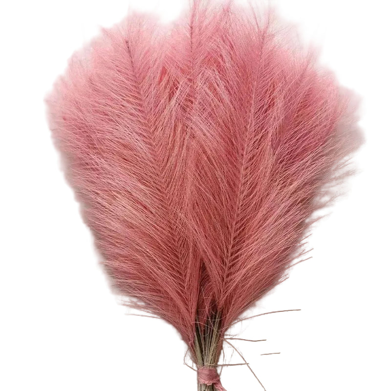Tejesa Faux Pampas Grass Artificial Pampas Grass Fluffy 6 Stem Pompous Grass Flower Arrangement For Boho Home Wedding Decoration