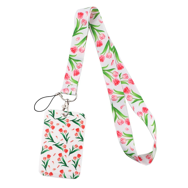 Tejesa Little daisy Lanyard for Key Cute Neck Strap Card ID Badge Holder Key Chain Accessories Wholesale