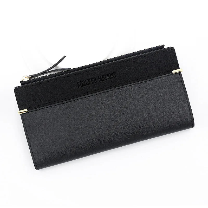 Tejesa Women Long Wallets Handbag Zipper Coin Pocket Female Purse Photo Holder Credit Card Holder Women's Clutch Wallet
