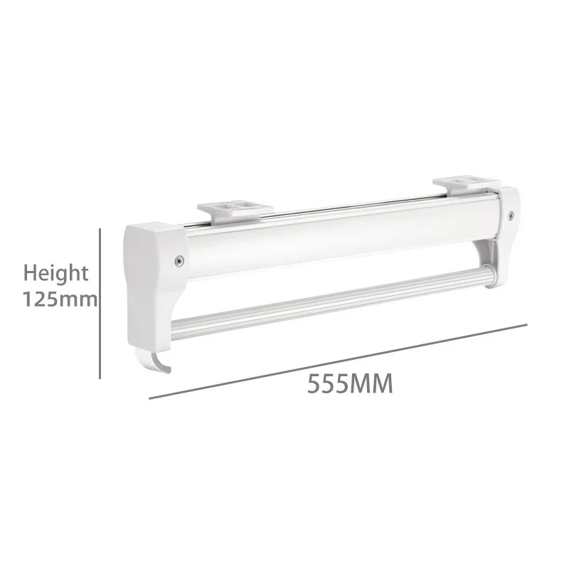 Hemasa Adjustable Wardrobe Clothing Rail Heavy Duty Pull-Out Closet Valet Rod 25CM Top Mount Wardrobe Hanger Rack Bar Ball Slide