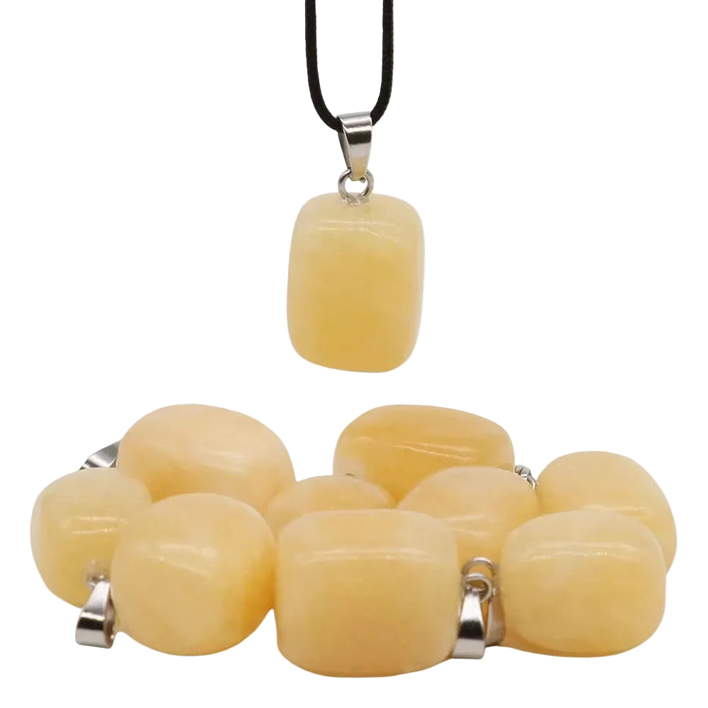Natural Healing Irregular Tumble Stone Necklace Reiki Mineral Rose Quartz Tiger Eye Pendants for Women Men Jewelry Making Gifts