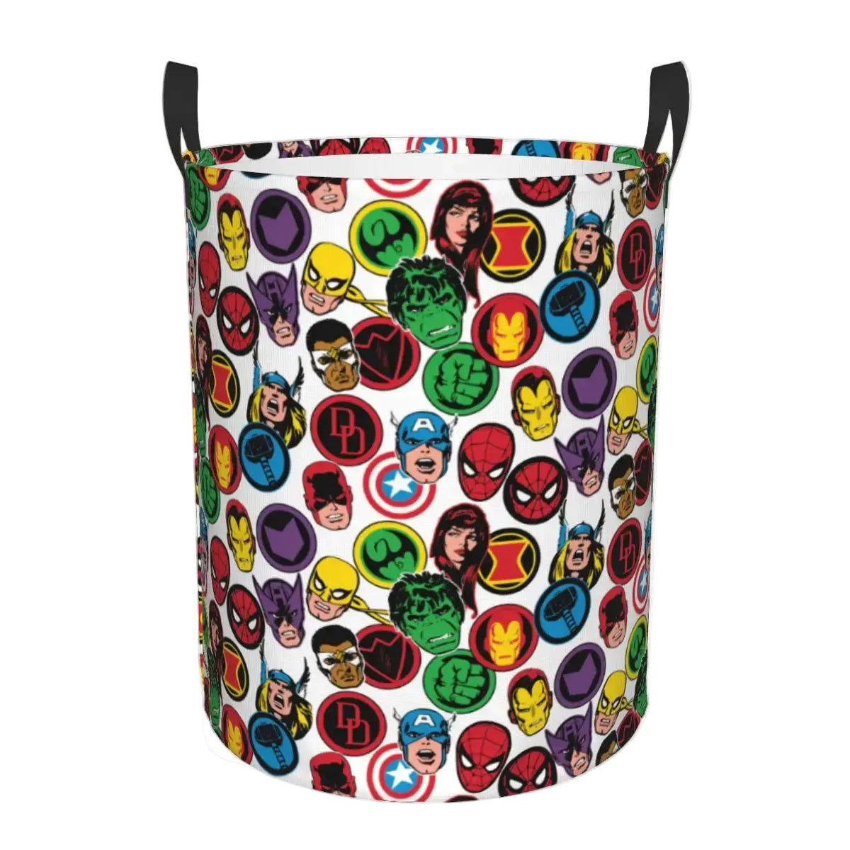 Tejesa  Laundry Hamper Large Storage Basket Action Spider Man Comics Girls Boys Toy Organizer