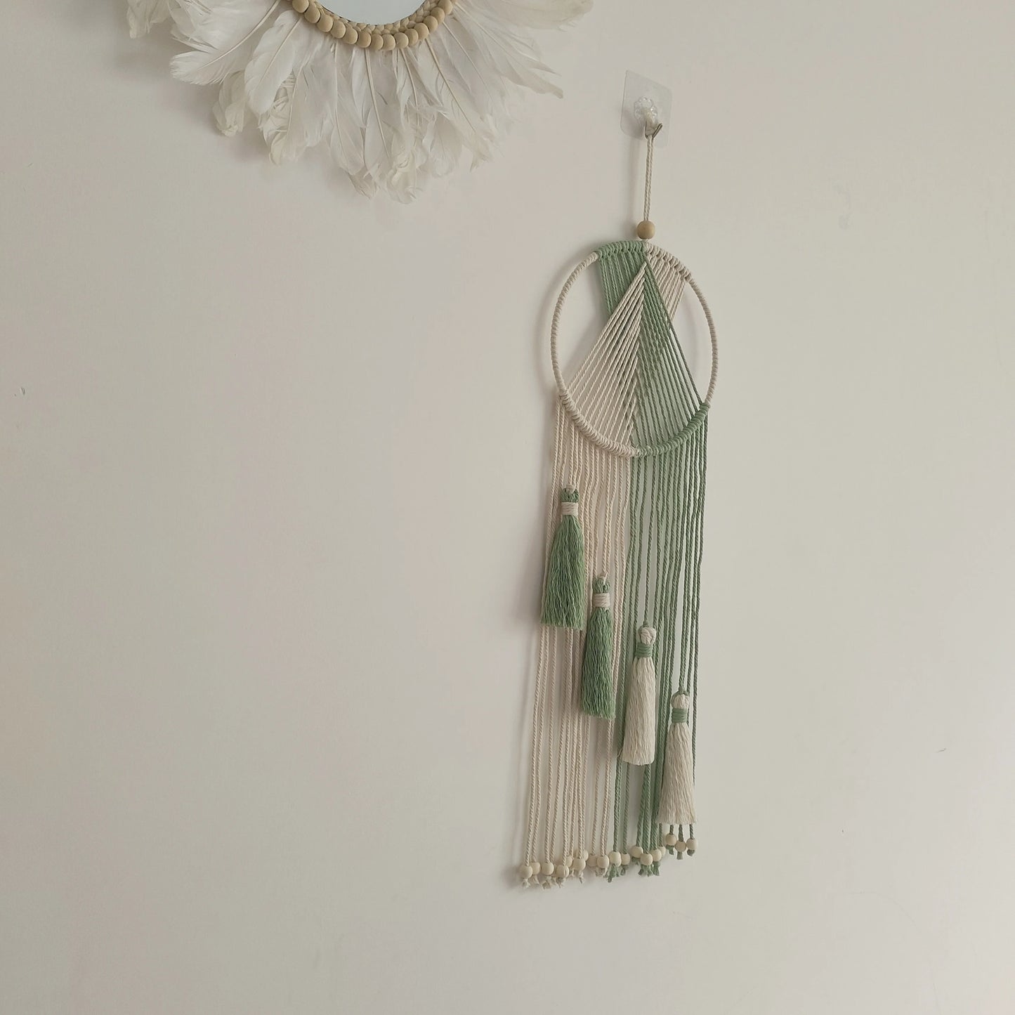 1pc Woven Tassel Tapestry Wall Hanging Pendant For Living Room Office Home Decor