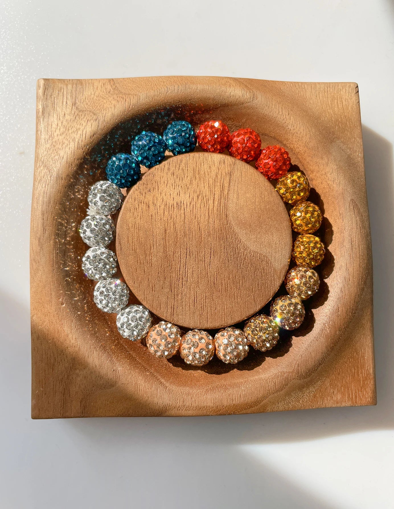 Hemasa   Rainbow  Zircon Polychrome Color Beaded Bracelet for Woman Party