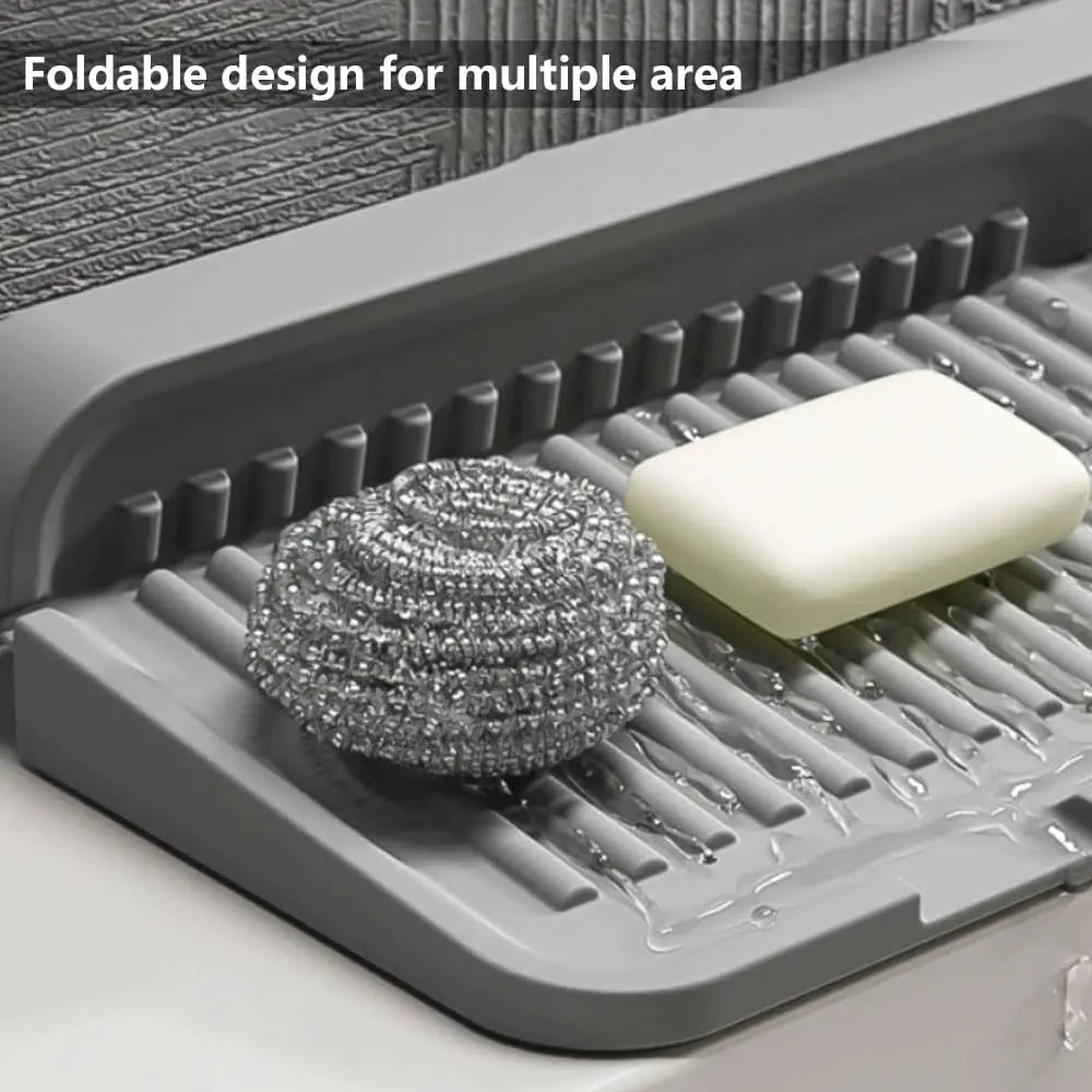 Hemasa Sink  Mat for Kitchen Sink Splash Guard Silicone Draining Mat / Sink Tray for Drain Rack