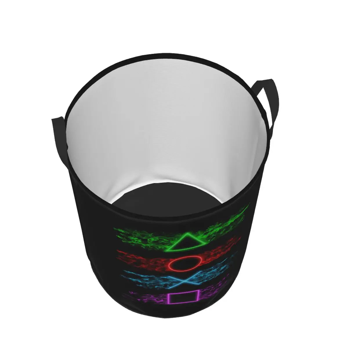 Customized Playstations Buttons Laundry Basket Collapsible Game Gamer Gift Clothes Toy Hamper Storage Bin for Kids Nursery