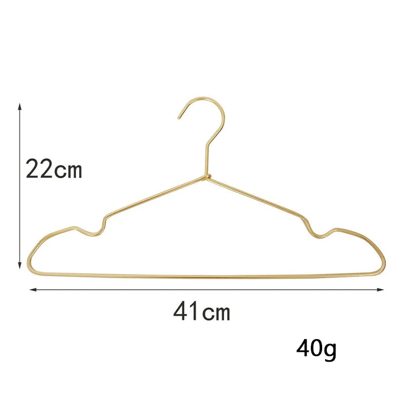 Tejesa 10pcs Silver/Gold Hanger For Clothes Aluminum Alloy Durable Clothes Hanger For Coats Skirts Pants Dress